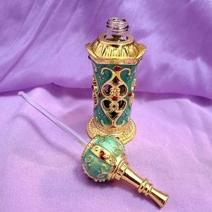 Sage Goddess Gold Boho Vintage Perfume Bottle